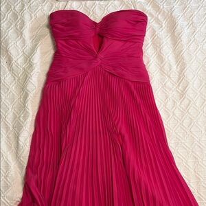 Elegant Pink Strapless Dress